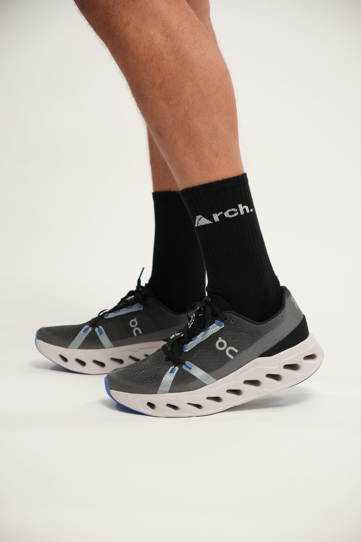 XACTIVE CUSHIONED CREW SOCKS x3 PAIRS - BLACK