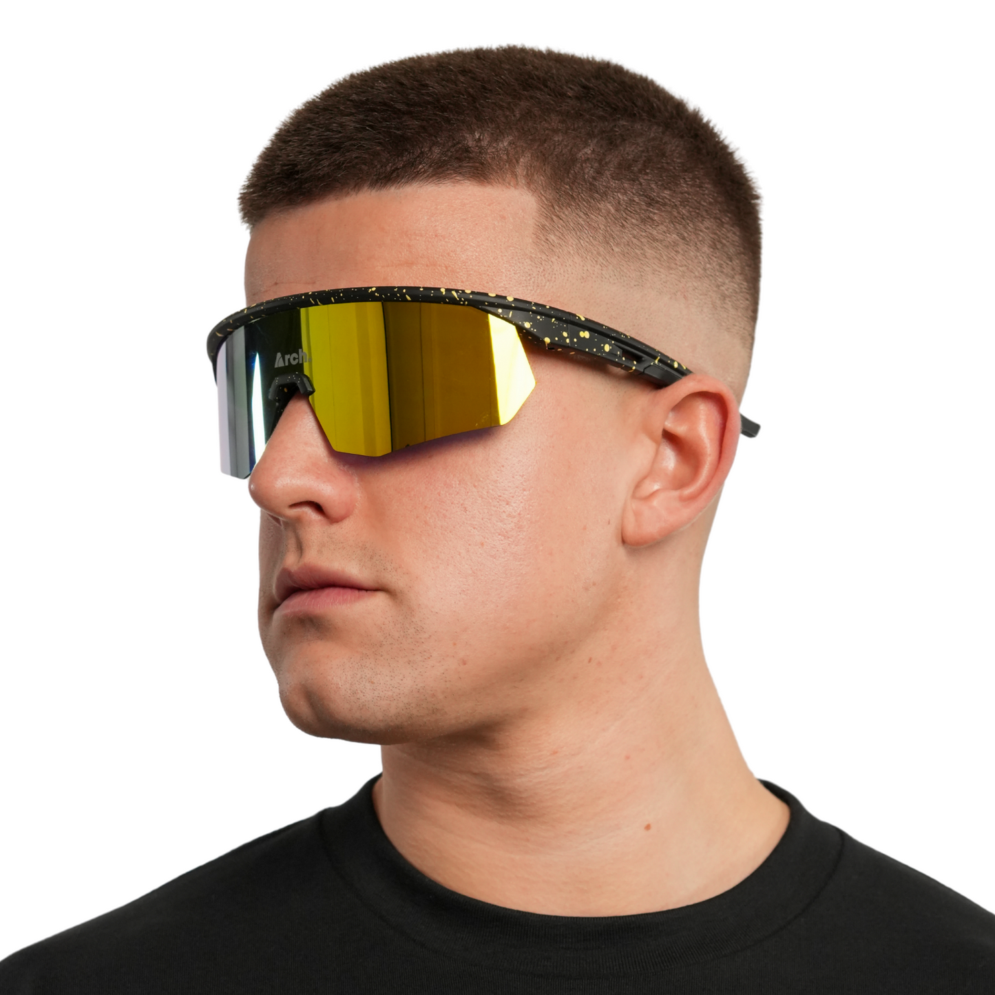 AURA RUNNING SUNGLASSES - YELLOW/BLACK