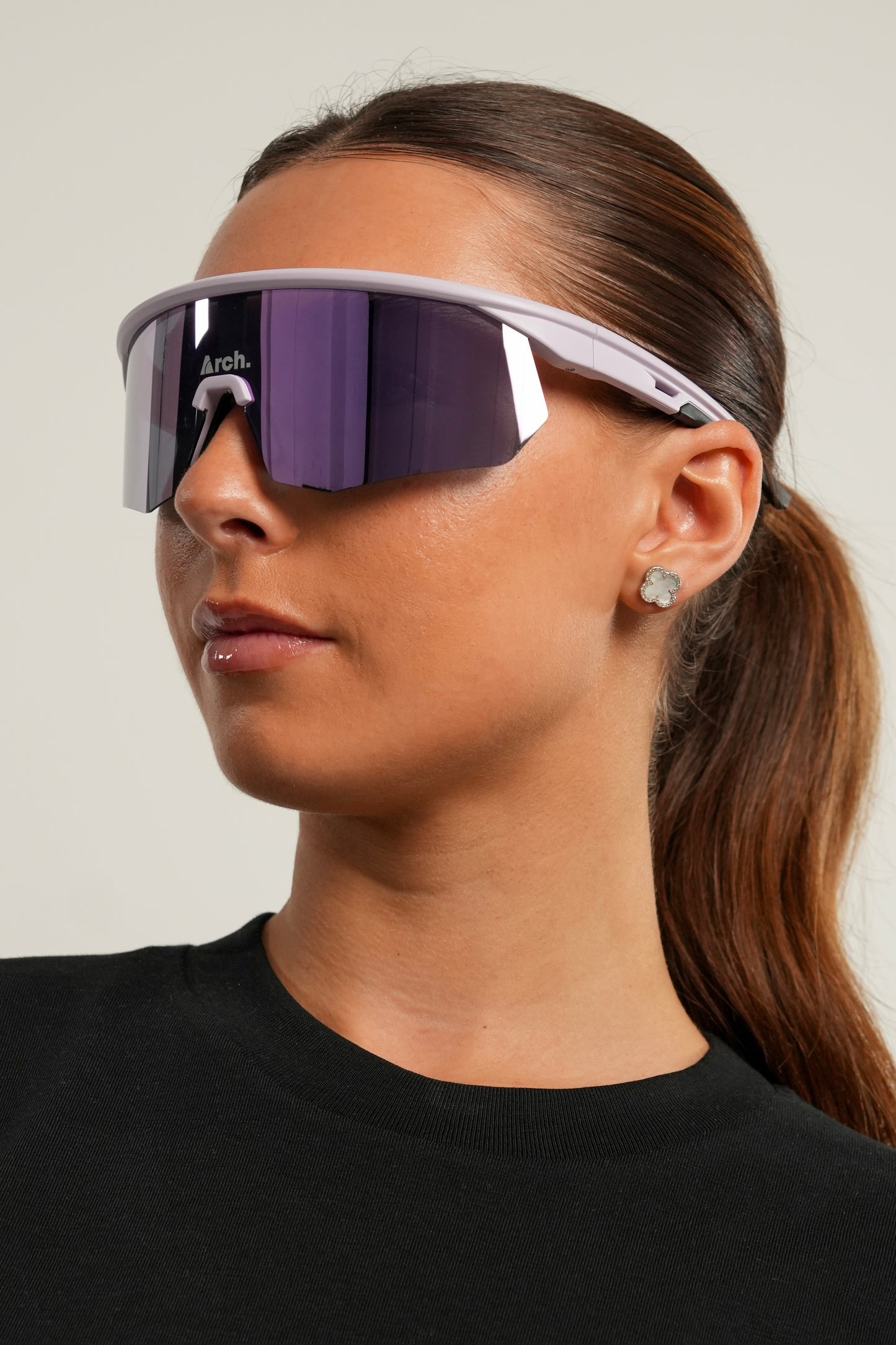 V01 ACTIVE POLARISED SUNGLASSES - PURPLE LENSE VIOLET FRAME