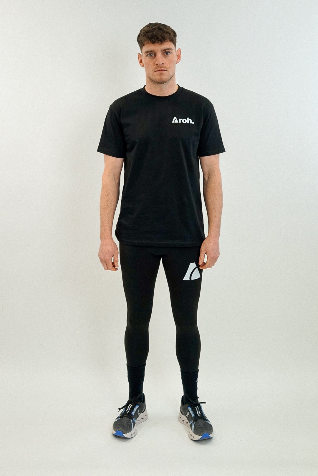 ELITE COMPRESSION LEGGINGS MENS - BLACK