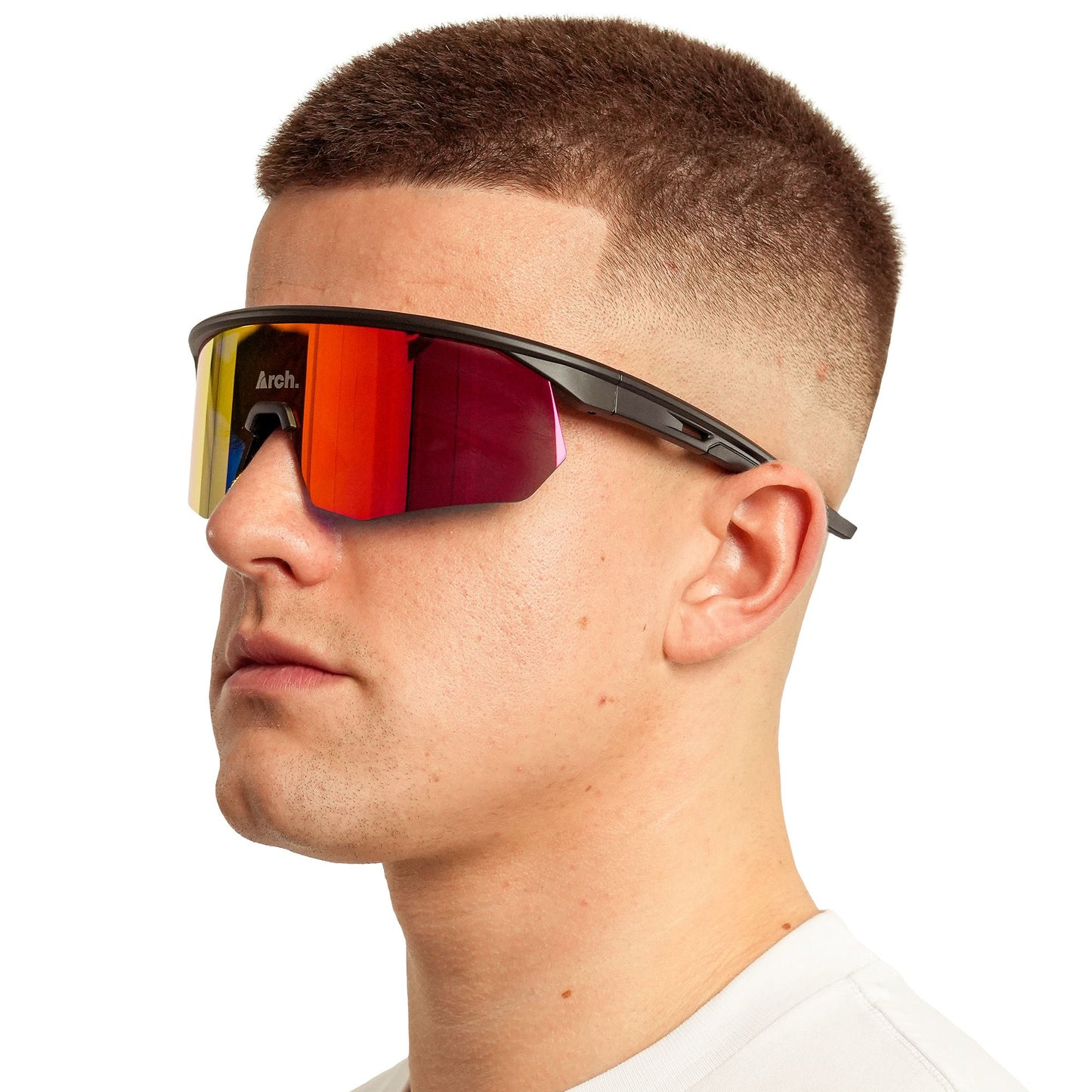 AURA RUNNING SUNGLASSES - ORANGE/RED/BLACK