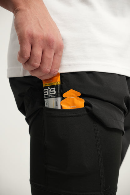 ELITE 2 IN 1 COMPRESSION SHORTS - BLACK