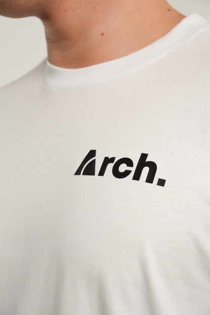 ARCH LIFESTYLE ESSENTAL LOGO TEE - WHITE