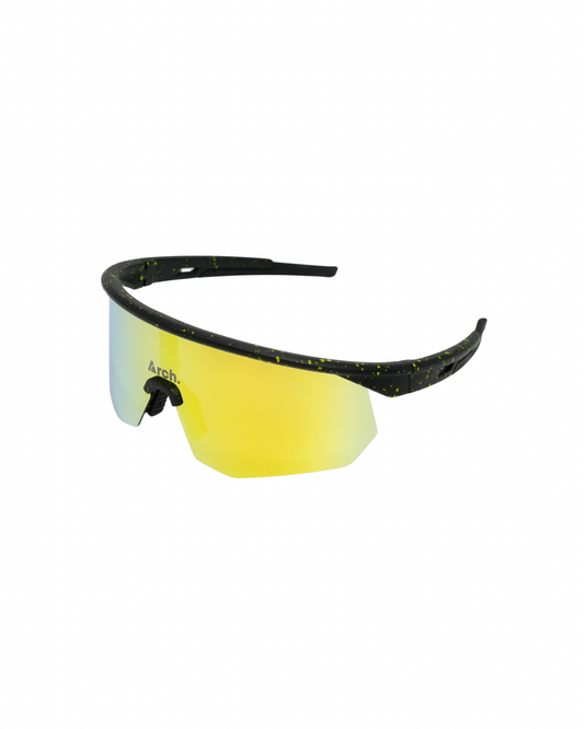 AURA RUNNING SUNGLASSES - YELLOW/BLACK