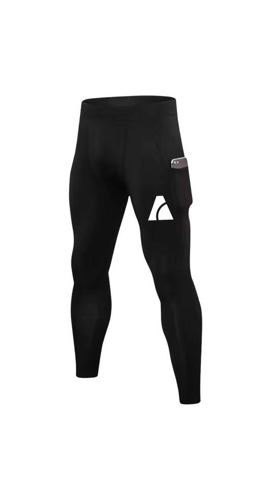 ELITE COMPRESSION LEGGINGS MENS - BLACK