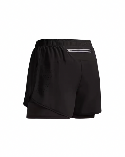 [PRE ORDER] STASH 2 IN 1 DISTANCE SHORTS - BLACK AW25