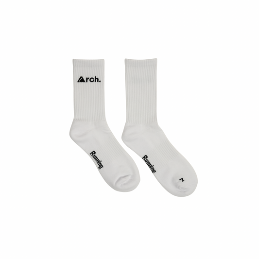 ESSENTIAL LOGO RUNNING SOCKS - WHITE