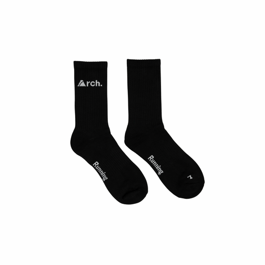 ESSENTIAL LOGO RUNNING SOCKS - BLACK