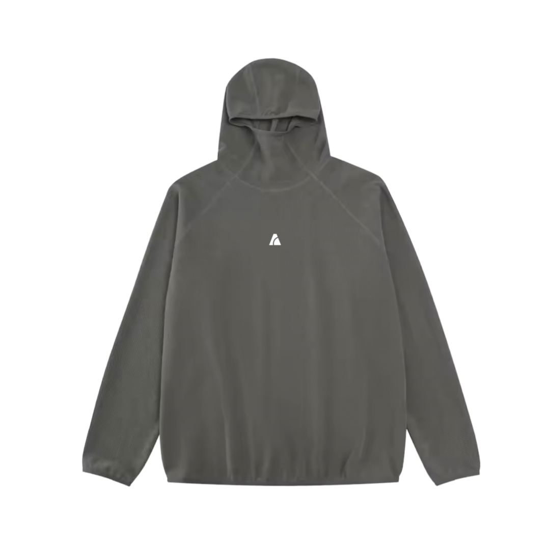 [PRE ORDER] POLORTEC WAFFLE HOODIE - GREY AW25