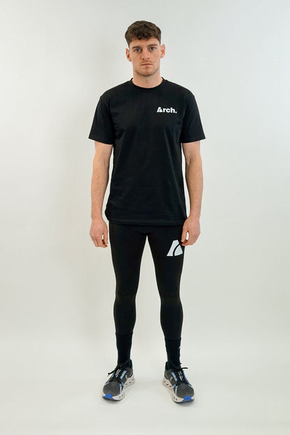 ELITE COMPRESSION LEGGINGS MENS - BLACK